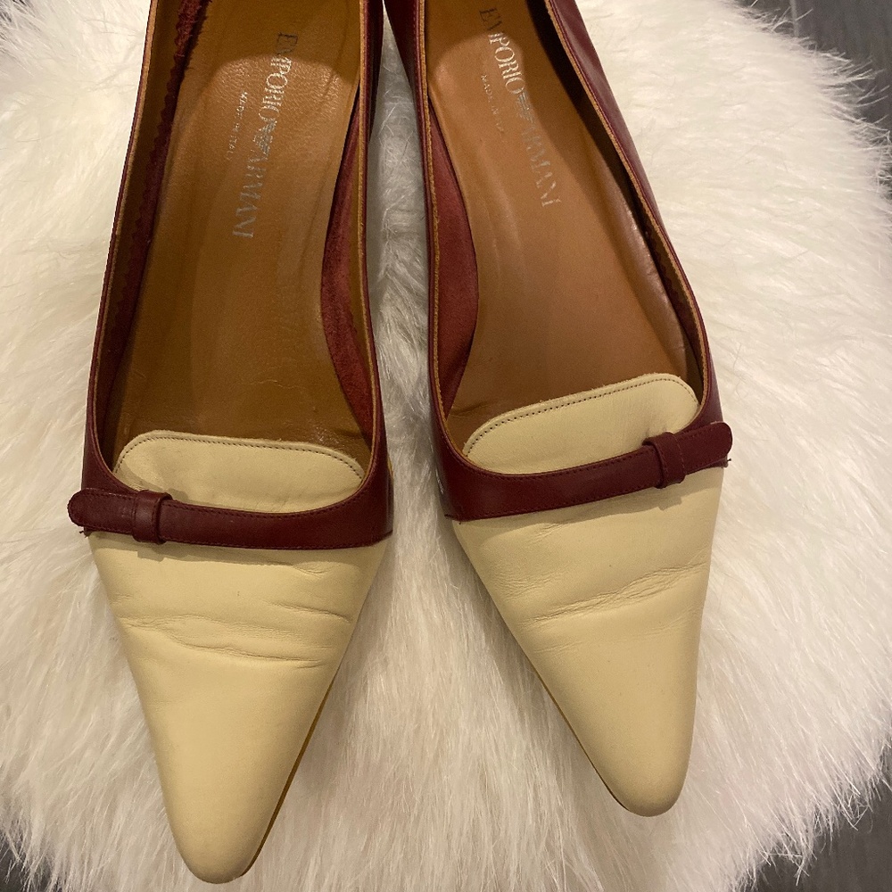 Emporio Armani kitten heel